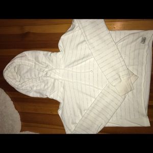 Abercrombie and Fitch white cropped sweater